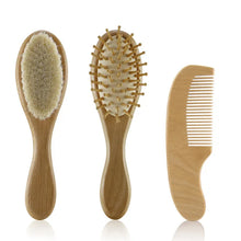 Load image into Gallery viewer, Wooden Infant Hair Brush
