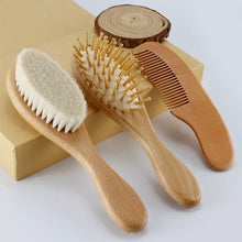 Load image into Gallery viewer, Wooden Infant Hair Brush
