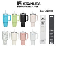 Load image into Gallery viewer, Stanley Tumbler With 5PCS Straw 30oz/40oz Lids Stainless Steel Vacuum Insulated Car Mug Thermal Iced Travel Cup
