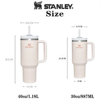 Load image into Gallery viewer, Stanley Tumbler With 5PCS Straw 30oz/40oz Lids Stainless Steel Vacuum Insulated Car Mug Thermal Iced Travel Cup
